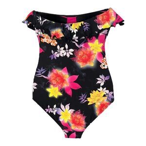 Seafolly One Piece Eden Maillot Floral Add straps or strapless Swimsuit 10 NWT